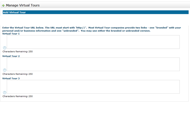 Matrix listing detail with fields