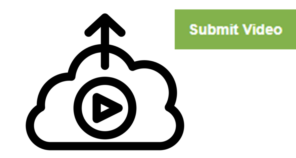 download cloud icon with play button and submit video button